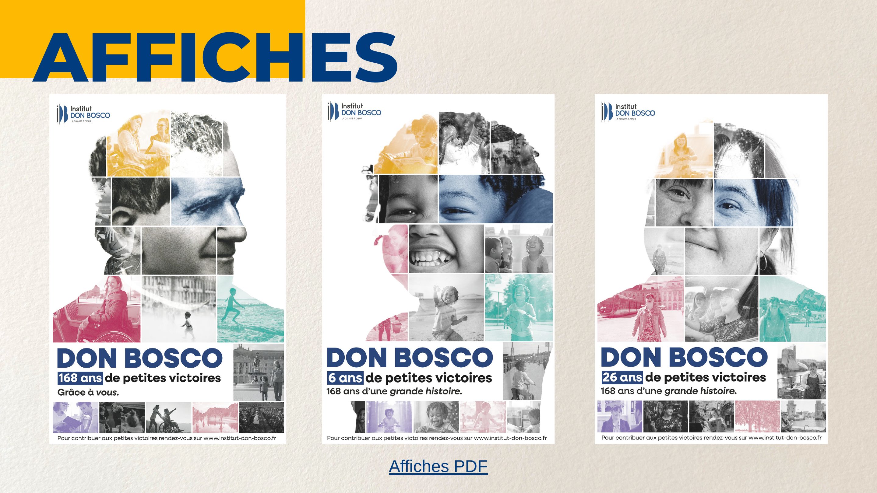 Affiches — 3 déclinaisons