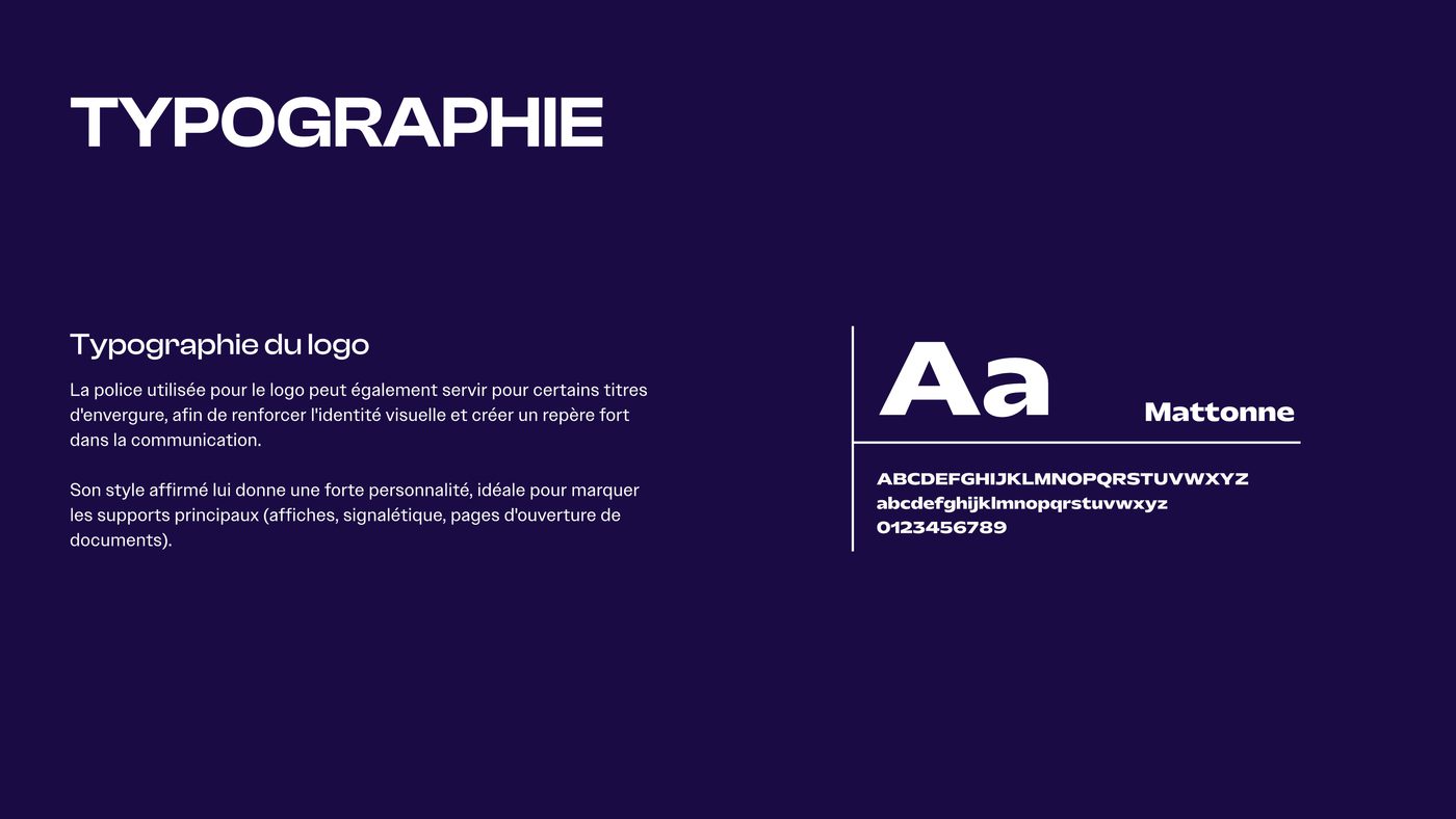 Typographie logo — Mattonne